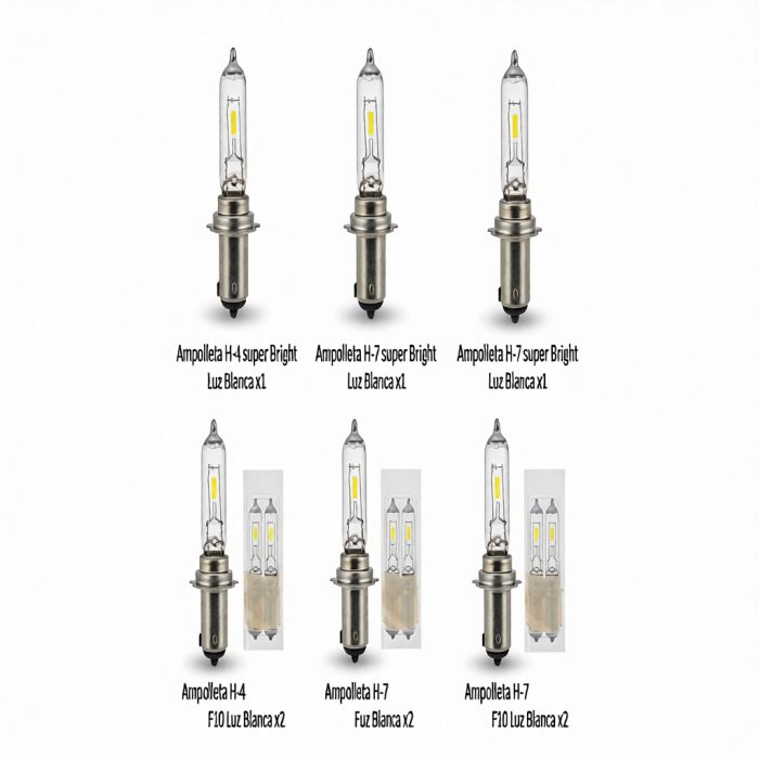 Ampolleta H-7 F10 Luz Blanca x2